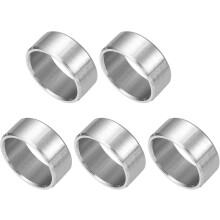 5 Pcs Stainless Steel Spacers, 10mm ID x 12mm OD x 5mmL 304 Stainless Steel Bushing Screw Standoff Unthreaded Round Spacer for 3/8" or M10 Screws Bolt
