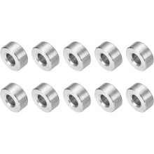 10 Pcs Stainless Steel Spacers, 6mm ID x 14mm OD x 6mmL 304 Stainless Steel Bushing Screw Standoff Unthreaded Round Spacer for 1/4" or M6 Screws Bolts