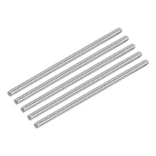 10Pcs M5 x 120mm Fully Threaded Rod 304 Stainless Steel Right Hand Threads Bar Studs for Anchors Bolts, Clamps, Hangers and U-Bolts, 0.8 Thread Pitch