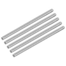 15Pcs M5 x 100mm Fully Threaded Rod 304 Stainless Steel Right Hand Threads Bar Studs for Anchors Bolts, Clamps, Hangers and U-Bolts, 0.8 Thread Pitch