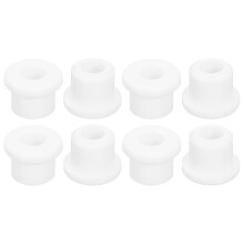 36Pcs Rubber Grommets 3/8"(10mm) Drill Hole, 1/4"(6mm) ID Hole Top Hat Grommet White Silicone Rubber Hole Plug Gasket for Wiring, Automotive