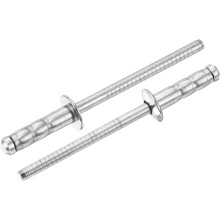 50Pcs 5/32" x 1/2" 304 Stainless Steel Round Head Double-Drum Blind Rivets, Pull Nail Drum Type Blind Rivets for DIY, Sheet Metal, Automotive Repairs,