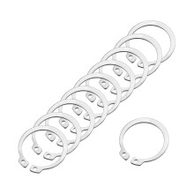 20 Pcs External Retaining Rings, 41.5mm 304 Stainless Steel External Circlip Snap Rings Round Wire Snap Rings for Valves Electrical Appliances, Silver