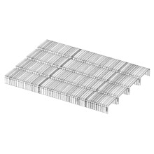 20 Gauge Narrow Crown Staples 7/16" x1/4", 5000Pcs Galvanized Steel for Pneumatic, Electric Stapler, White