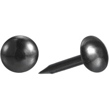 Upholstery Tacks Nail Pins Furniture, 100Pcs 7x17mm Thumb Tack Pins Assortment Kit Carbon Steel for Home Sofa DIY Decorative Nail Heads Nails, Black