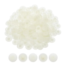 Screw Cap Covers, 228Pcs 17mm - Plastic Self-Lock Nut Screw Cap, Screw Decoration Cover for Phillips Cam Fitting Nut Self-Tapping Screw, Warm White