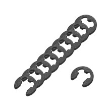 1000 Pcs External Retaining Rings, 2mm 65Mn Carbon Steel E-Clip External Circlip Snap Rings Round Wire Snap Rings for Valves Electrical Appliances