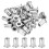 30Pcs Rivet Nuts Flat Head, #10-24 Stainless Steel 304 Thread Insert Nuts Knurled Body 1