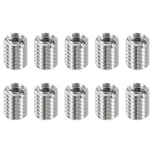 Thread Adapters Sleeve Reducing Nuts, 10Pcs M6*1 Male to M4*0.7 Female Stainless Steel Nuts Screws Reducer Conversion Fastener, Threaded Insert Repair