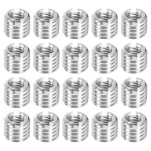 30Pcs Threaded Inserts, M5-0.8x7 & M8-1.25x7 Stainless Steel 303 Screw Thread Sleeves Thread Repair Insert for Mechanical Equipment