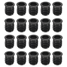 20Pcs Threaded Inserts, M8-1.25x15 Zinc Plated Carbon Steel Hex Socket Drive Screw-in Nut Threaded Inserts for Wood Working Tool and Accessories