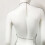 Rhinestone-Backless Halter-Crop Top Adjustable-Harness-Bikini Chest Chain Silver 8