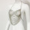 Rhinestone-Backless Halter-Crop Top Adjustable-Harness-Bikini Chest Chain Silver 7
