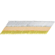 500Pcs 34 Degree 0.113" x 2" Framing Nails, Galvanized Carbon Steel Paper Collated Nails for Furniture/Constructions, Color Zinc