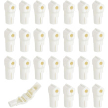 50pcs Peg Hook Locks Stop Locks, 6mm ABS Pegboard Display Hook Security Lock, Anti Sweep Theft Stop Locks for Retail Shop and Shopping Center Pegboard