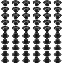 60pcs Pegboard Hook Locks, Pegs Board Plugs Shelf Hook Stopper Clips Fits 1/4 Inch Pegboard Hooks for Stopping Hooks from Falling Off(Black)