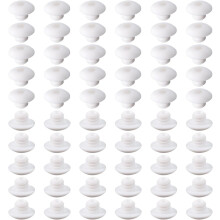 150pcs Pegboard Hook Locks, Pegs Board Plugs Shelf Hook Stopper Clips Fits 1/4 Inch Pegboard Hooks for Stopping Hooks from Falling Down(White)