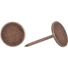 Upholstery Tacks Nail Pins Furniture, 100Pcs 19x30mm Thumb Tack Pins Assortment Kit Carbon Steel for Home Sofa DIY Decorative Nail Heads Nails, Red Br