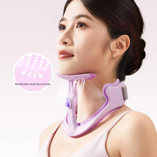 Posture Reminder Neck Support Collar for Office Reading and Home Rests Blue L 2