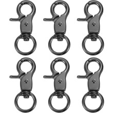 Swivel Snap Hook, Trigger Snap Heavy Duty Metal Lobster Claw Clasp Lanyard Clips for Straps Bags Belting Leathercraft