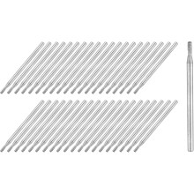 Diamond Grinding Burrs Drill Bit 3/32 Inch Shank 1.5mm Dia Cylindrical Concave Head Diamond Mounted Points Bit for Carving Polishing Jade Jewelry Ambe