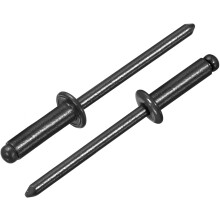 100Pcs 5/32"x1/2" Aluminum Dome-Head Blind Rivets, Open-End Type Blind Rivets for DIY, Sheet Metal, Automotive Repairs, Furniture, Boat, and Duct Work