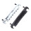 Small Integrated Bridge Wraparound Bridge Stop Tailpiece Electric Guitar Part Black 6