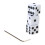 Set of 3 Pieces Guitar Knobs Dices Shaped Volume Tone Control Knobs with Wrench White 5