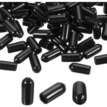 300pcs Pegboard Hooks Protector Rubber End Caps, Peg Board Hook Flexible Prongs End Tips Caps Rack Cover for Pegboard Dishwasher Hook, Black(15mm Long