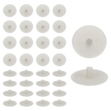 100Pcs Screw Cap Covers, 18 x 4.5mm Plastic Screw Decoration Cover for Phillips Cam Fitting Nut Self-Tapping Screw, Decoration Tapping Fasteners, Ligh