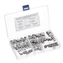 125pcs Wire Thread Insert Kit M3 M4 M5 M6 M8 M10 M12 (2D) Metric 304 Stainless Steel Helical Inserts Coiled Thread Repair Kit Wire Threaded Sleeve She