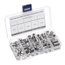80pcs Wire Thread Insert Kit M8 x 1.25 (1D-3D) Metric 304 Stainless Steel Helical Inserts Coiled Thread Repair Kit Wire Screw Threaded Sleeve Sheath f