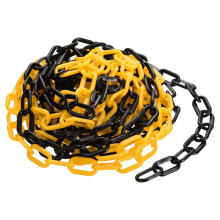 Plastic Chain Links, 1.4-Inch 25 Foot Plastic Barrier Chain Safety Chains Safety Barrier Chains for Crowd Control Queue Line Fence Gate Decoration, Bl