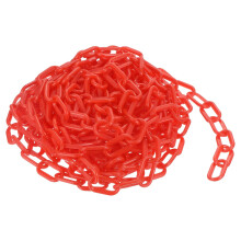 Plastic Chain Links, 1.4-Inch 25 Foot Plastic Barrier Chain Safety Chains Safety Barrier Chains for Crowd Control Queue Line Fence Gate Decoration, Re