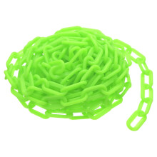 Plastic Chain Links, 1.9-Inch 25 Foot Plastic Barrier Chain Safety Chains Safety Barrier Chains for Crowd Control Queue Line Fence Gate Decoration, Gr