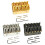 6 String Guitar Roller Saddle Hardtail Bridge Top Load Tailpiece Replacement Kit Silver 2