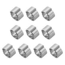 10pcs Wire Thread Inserts M18 x 1.5 1D(18mm) Metric 304 Stainless Steel Helical Type Coiled Thread Repair Kit Wire Screw Threaded Sleeve Sheath for Me