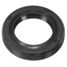 Oil Seal, TC 24mm x 37mm x 7mm Nitrile Rubber Cover Double Lip with Spring for Mechanical Motive Axle Bearing Shaft, Black