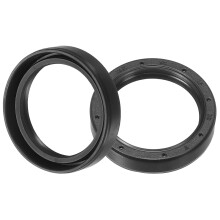 Oil Seal, TC 25mm x 32mm x 7mm Nitrile Rubber Cover Double Lip with Spring for Mechanical Motive Axle Bearing Shaft, Black 2 Pcs