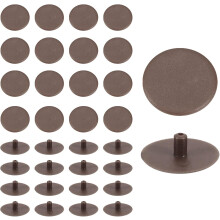 100Pcs Screw Cap Covers, 18 x 4.5mm Plastic Screw Decoration Cover for Phillips Cam Fitting Nut Self-Tapping Screw, Decoration Tapping Fasteners, Dark