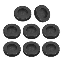 16Pcs Rubber Grommets 5/8" (16mm) Drill Hole, 9/16" (14mm) ID Double Sided Hole Plugs Ring Gasket for Firewall Cable Wire Protecting, Black