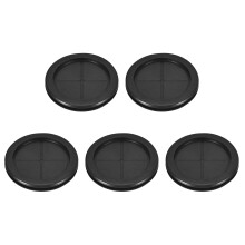 5Pcs Rubber Grommets 2-3/4" (70mm) Drill Hole, 2-3/8" (60mm) ID Double Sided Hole Plugs Ring Gasket for Firewall Cable Wire Protecting, Black