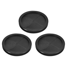 3Pcs Rubber Grommets 4-5/16" (110mm) Drill Hole, 3-15/16" (100mm) ID Double Sided Hole Plugs Ring Gasket for Firewall Cable Wire Protecting, Black