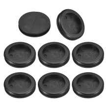 16Pcs Rubber Grommets 1-3/8" (35mm) Drill Hole, 1-1/4" (31mm) ID Single Sided Hole Plugs Ring Gasket for Firewall Cable Wire Protecting, Black
