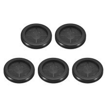5Pcs Rubber Grommets 1-9/16" (40mm) Drill Hole, 1-1/4" (32mm) ID Double Sided Hole Plugs Ring Gasket for Firewall Cable Wire Protecting, Black