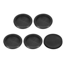 5Pcs Rubber Grommets 3-1/8" (80mm) Drill Hole, 2-3/4" (70mm) ID Single Sided Hole Plugs Ring Gasket for Firewall Cable Wire Protecting, Black