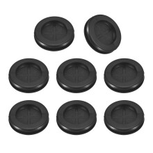26Pcs Rubber Grommets 1" (25mm) Drill Hole, 13/16" (20mm) ID Double Sided Hole Plugs Ring Gasket for Firewall Cable Wire Protecting, Black