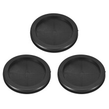 3Pcs Rubber Grommets 3-1/8" (80mm) Drill Hole, 2-3/4" (70mm) ID Double Sided Hole Plugs Ring Gasket for Firewall Cable Wire Protecting, Black