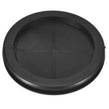 Rubber Grommets 3-9/16" (90mm) Drill Hole, 3-1/8" (80mm) ID Double Sided Hole Plugs Ring Gasket for Firewall Cable Wire Protecting, Black