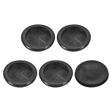 5Pcs Rubber Grommets 2-9/16" (65mm) Drill Hole, 2-3/16" (56mm) ID Single Sided Hole Plugs Ring Gasket for Firewall Cable Wire Protecting, Black